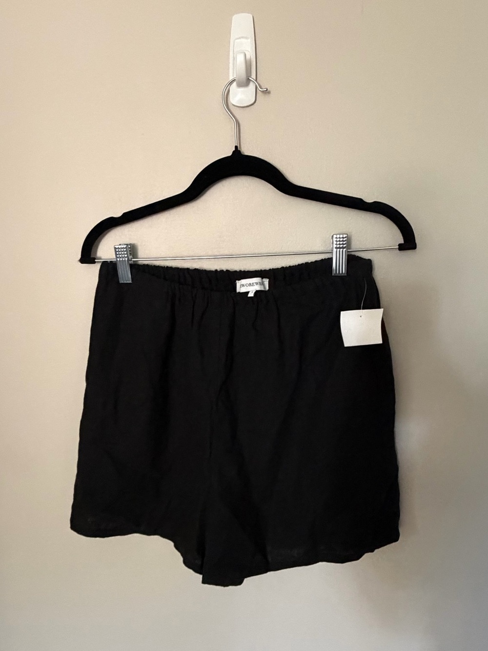 We Wore What Black Pull-On Shorts